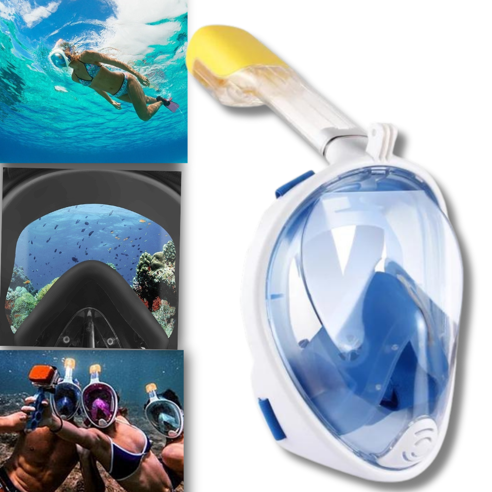 180° Panoramik Görünümlü Şnorkel Maskesi - Ozerty