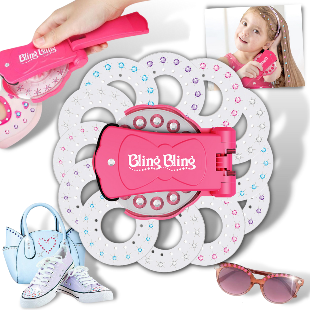 Saç ve Giysiler için Çocuk Elmas Zımbalama Seti - Ozerty