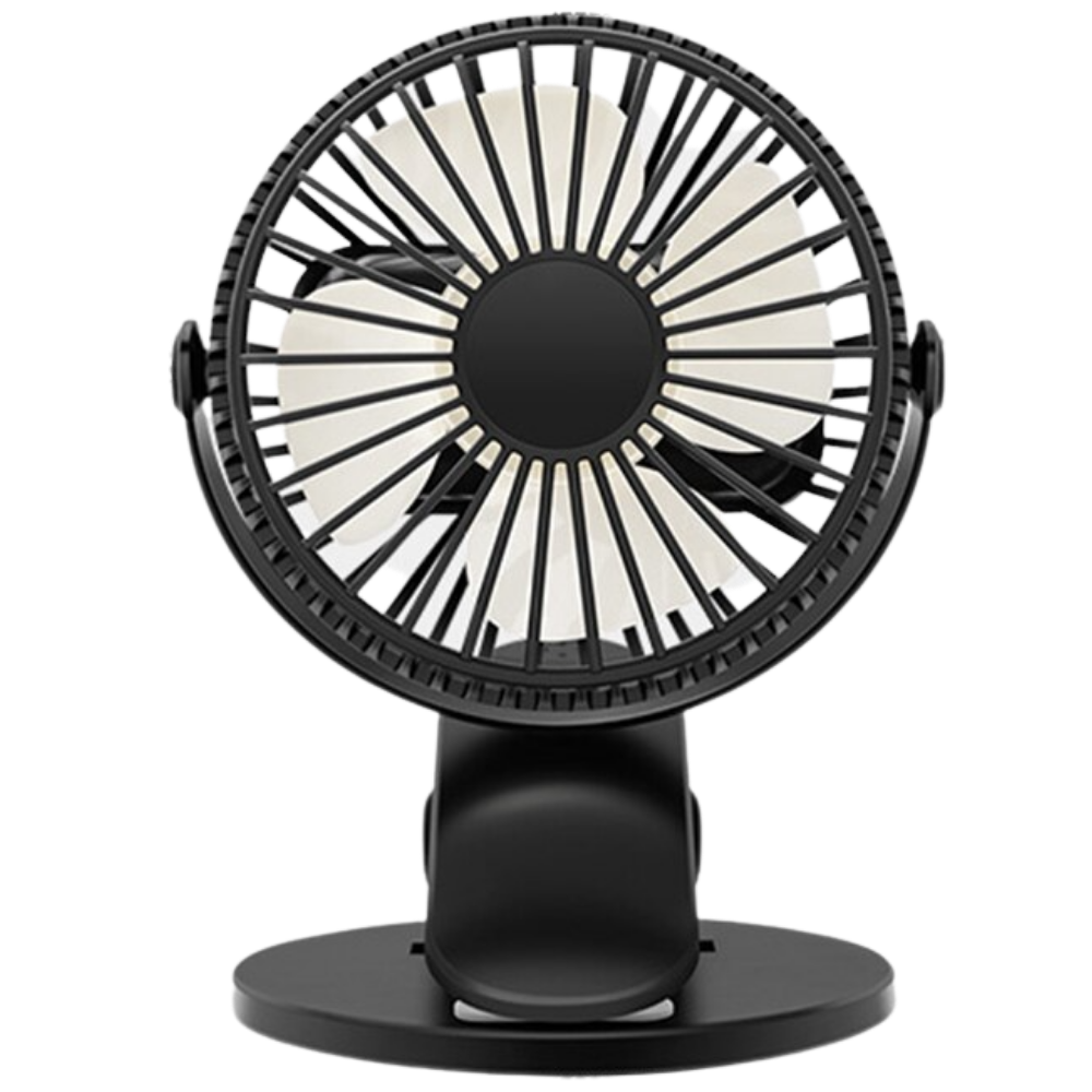 Taşınabilir Şarj Edilebilir USB Fan -Siyah - Ozerty