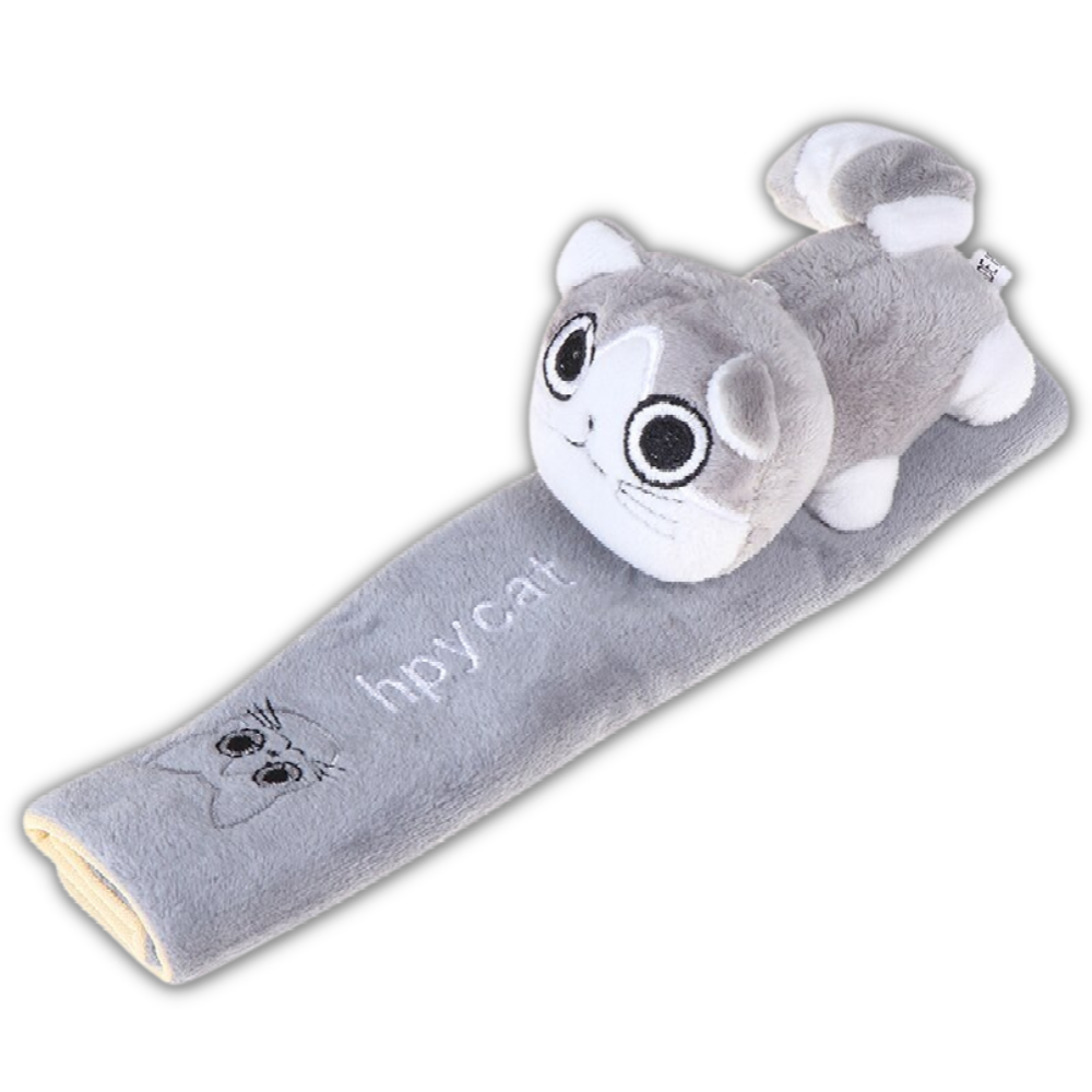 Araba Emniyet Kemeri Kılıfı -Gri Kedi - Ozerty