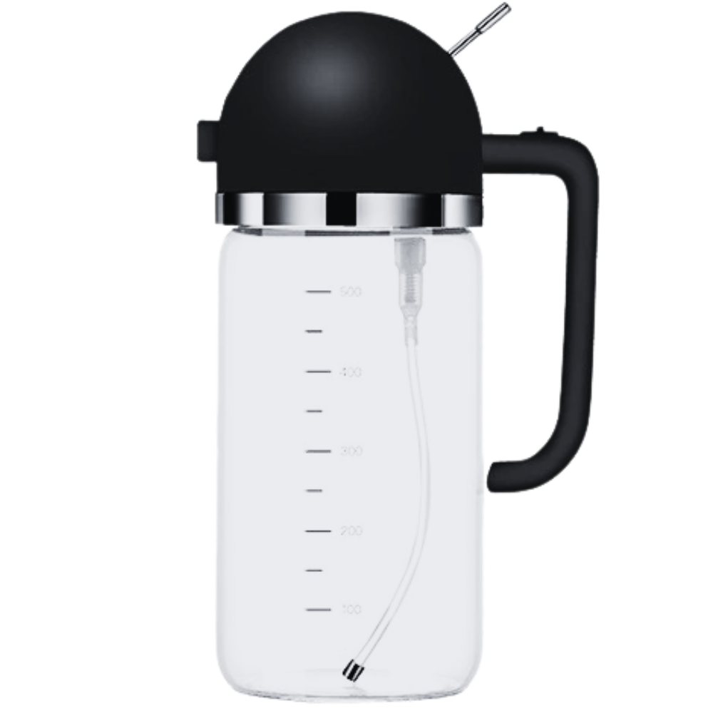 Püskürt & Dök Yağ Dağıtıcı Şişe -Siyah - Ozerty