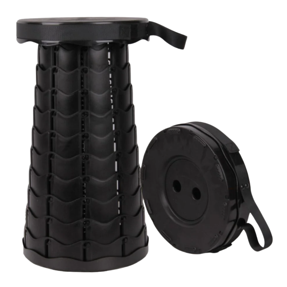 Portatif Geri Çekilebilir Tabure -Siyah - Ozerty