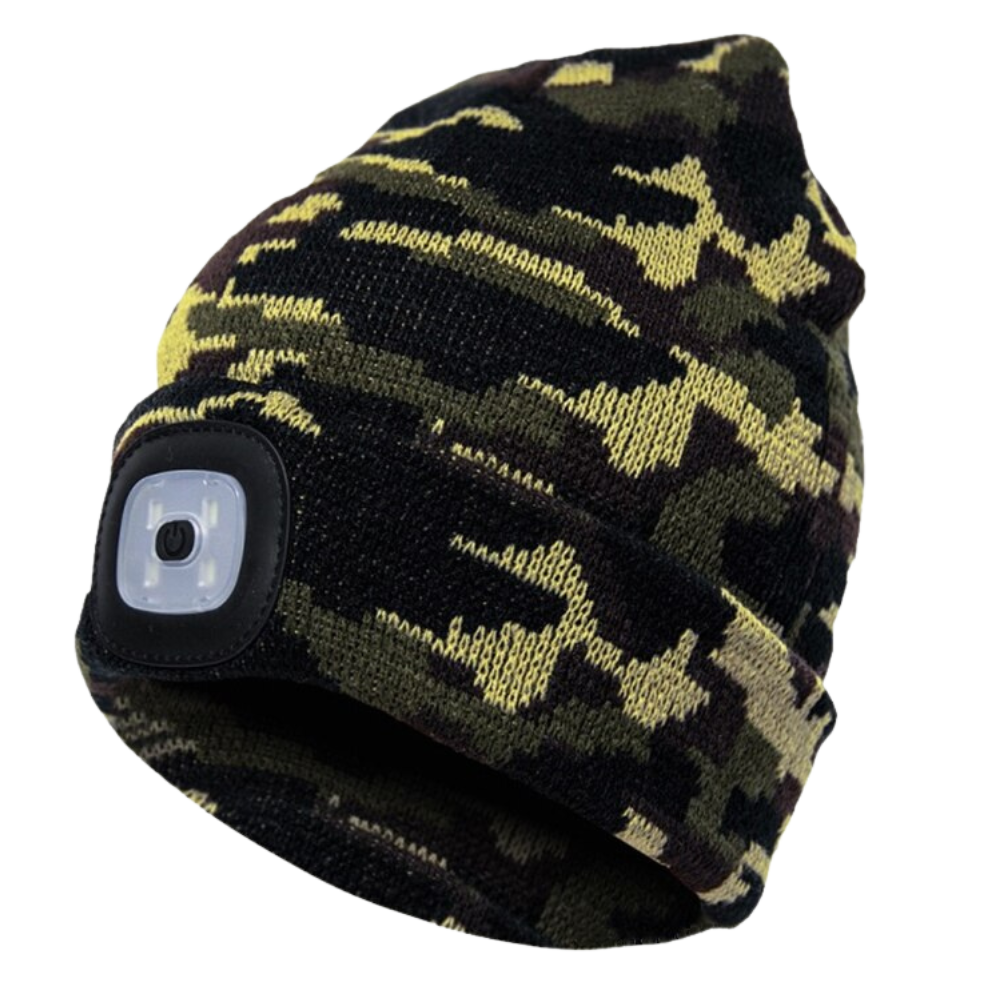 Işıklı Bere Şapka -Ordu Yeşili - Ozerty