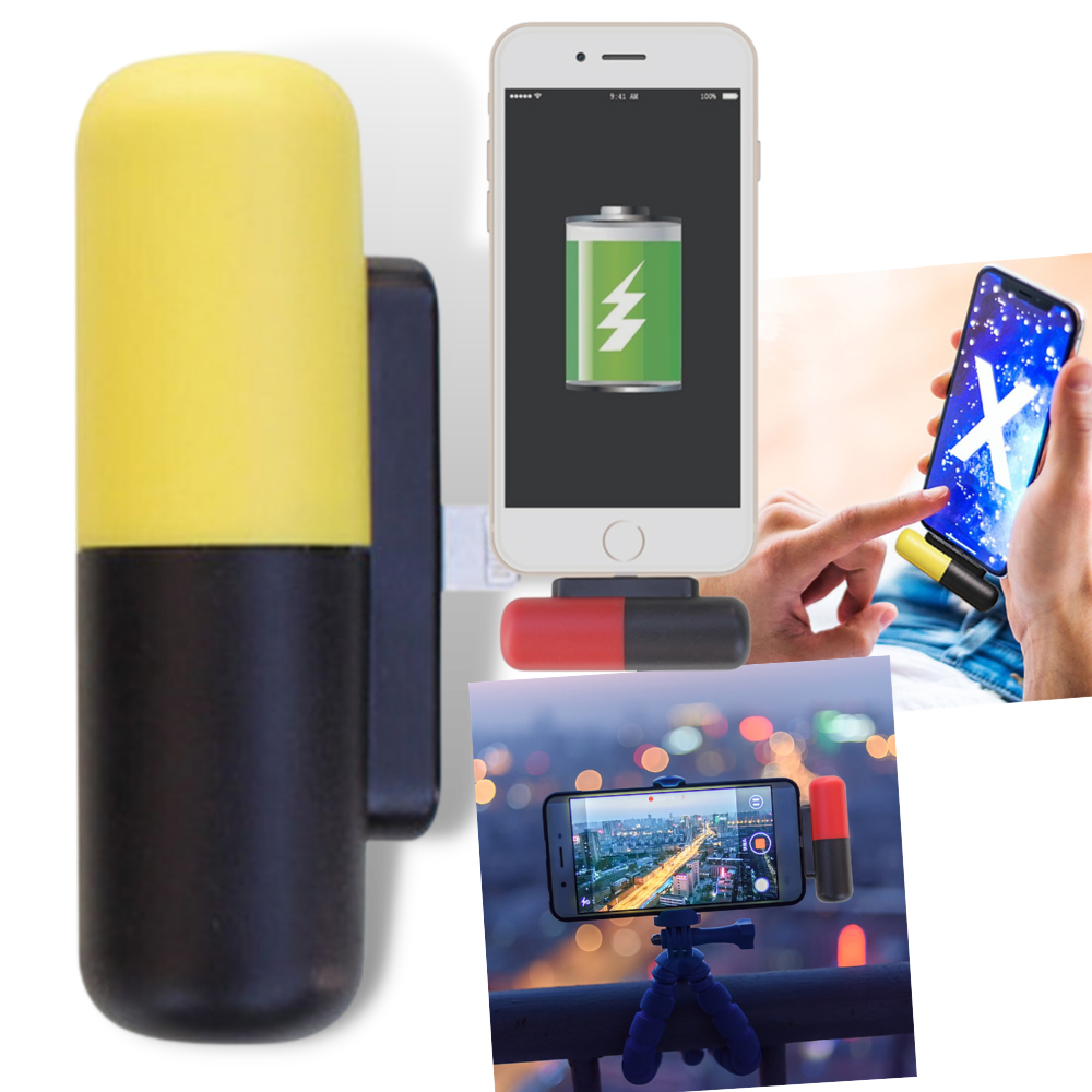 Kapsül Şeklinde Mini Taşınabilir Güç Bankası - Ozerty