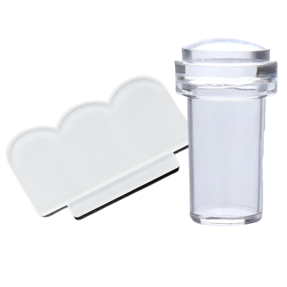 Kazıyıcılı Silikon Nail Art Damgalama Kiti - Ozerty