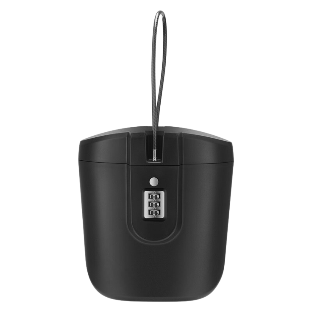 Kulplu Taşınabilir Kasa -Siyah - Ozerty