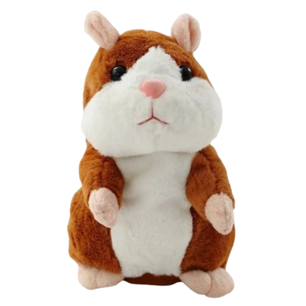 Peluş Konuşan Hamster -Açık Kahverengi - Ozerty