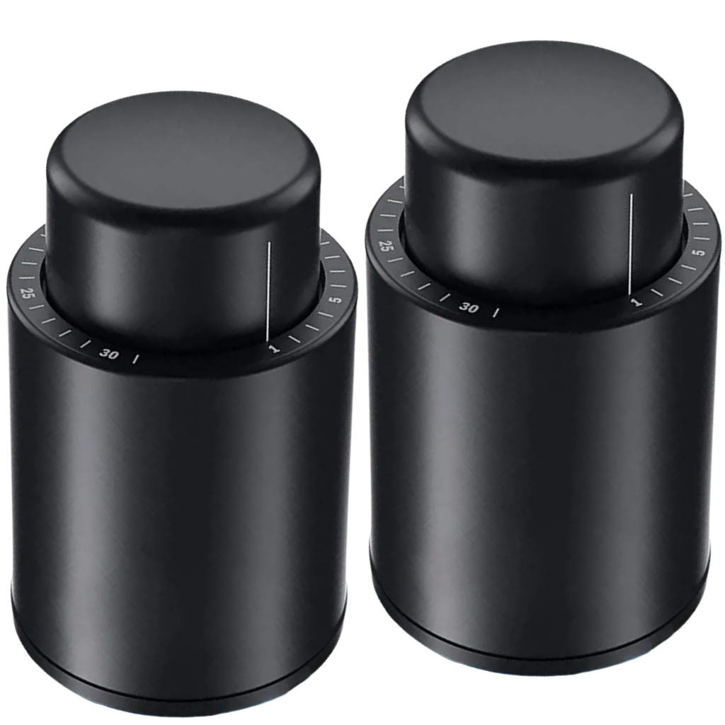 Şarap Şişeleri için Vakum Tıpa -2 Adet - Ozerty