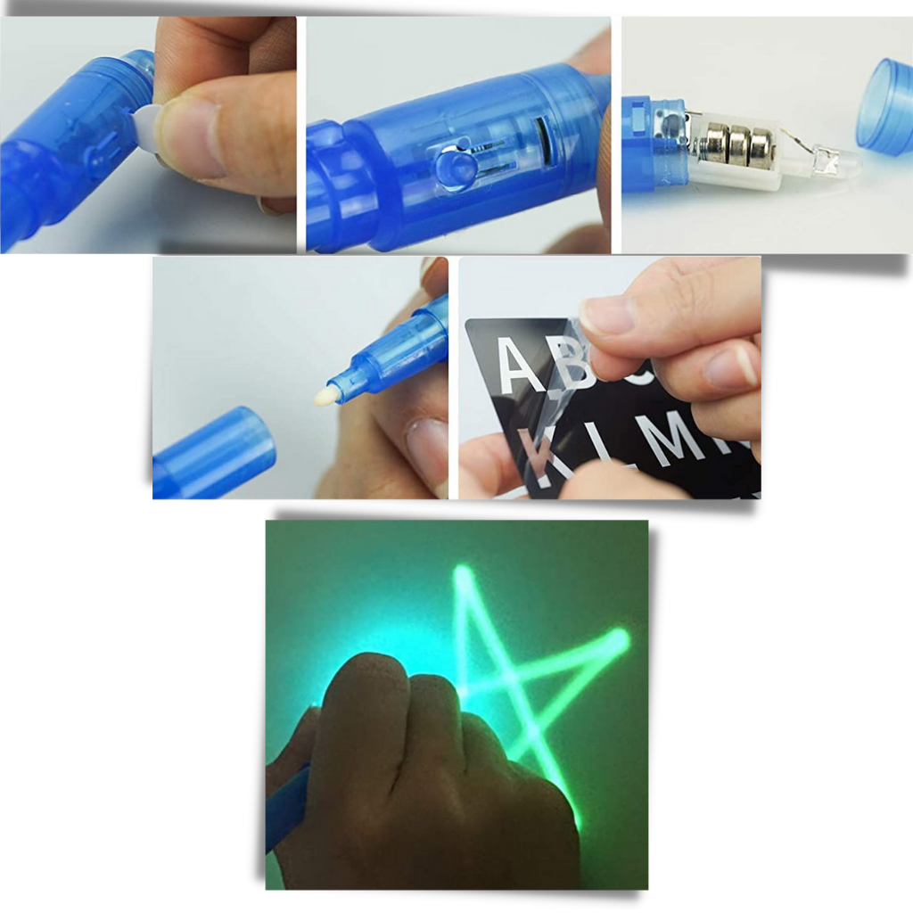 Sihirli Işık Çizim Tahtası Seti - Ozerty