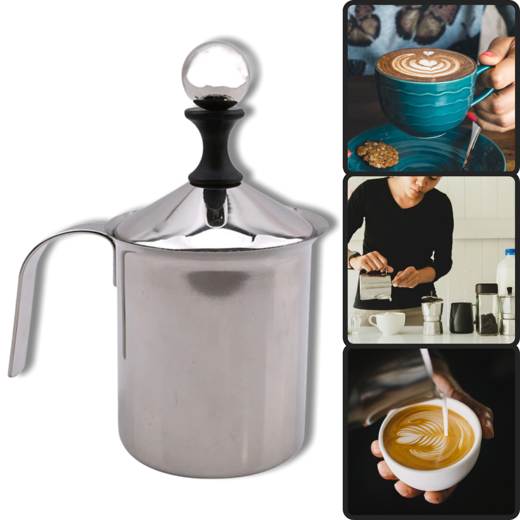 Paslanmaz Çelik Manuel El Köpürtücü 400ml - Ozerty