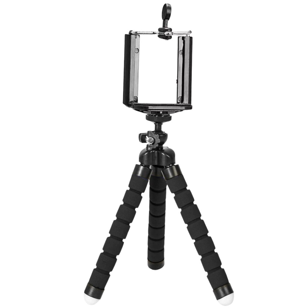 Mini Esnek Telefon Tripod Standı Seti -Siyah - Ozerty