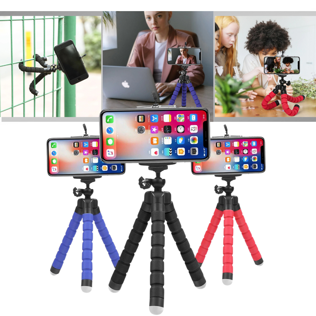 Mini Esnek Telefon Tripod Standı Seti - Ozerty