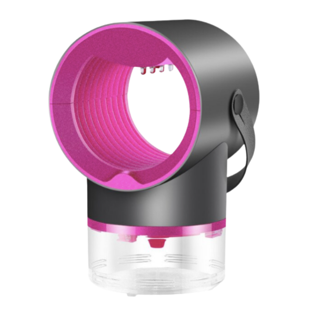 Taşınabilir Sivrisinek Öldürücü Saplı LED Lamba -Gri-Pembe - Ozerty