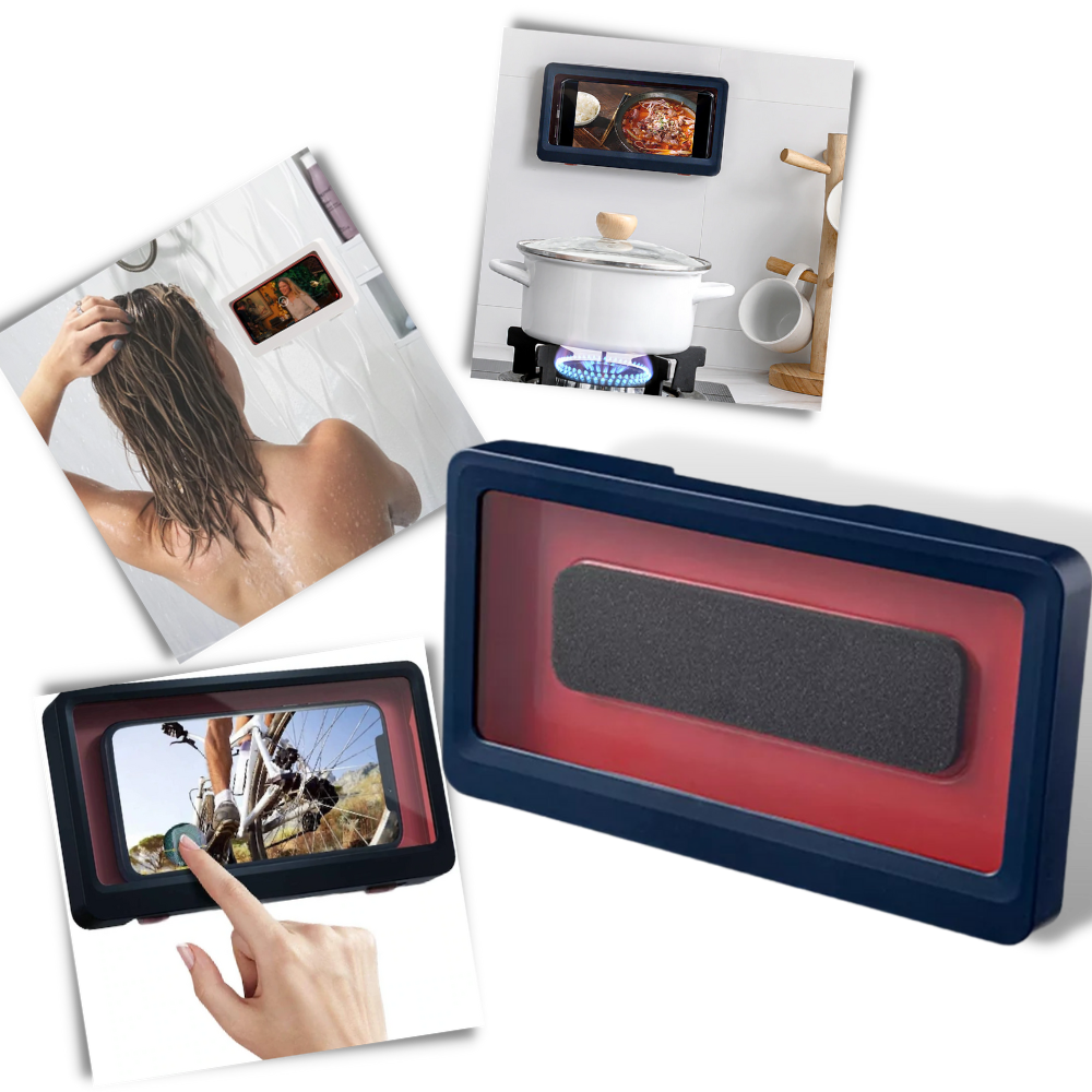 Su Geçirmez Duvara Monte Duş Telefon Tutucu Kılıf - Ozerty