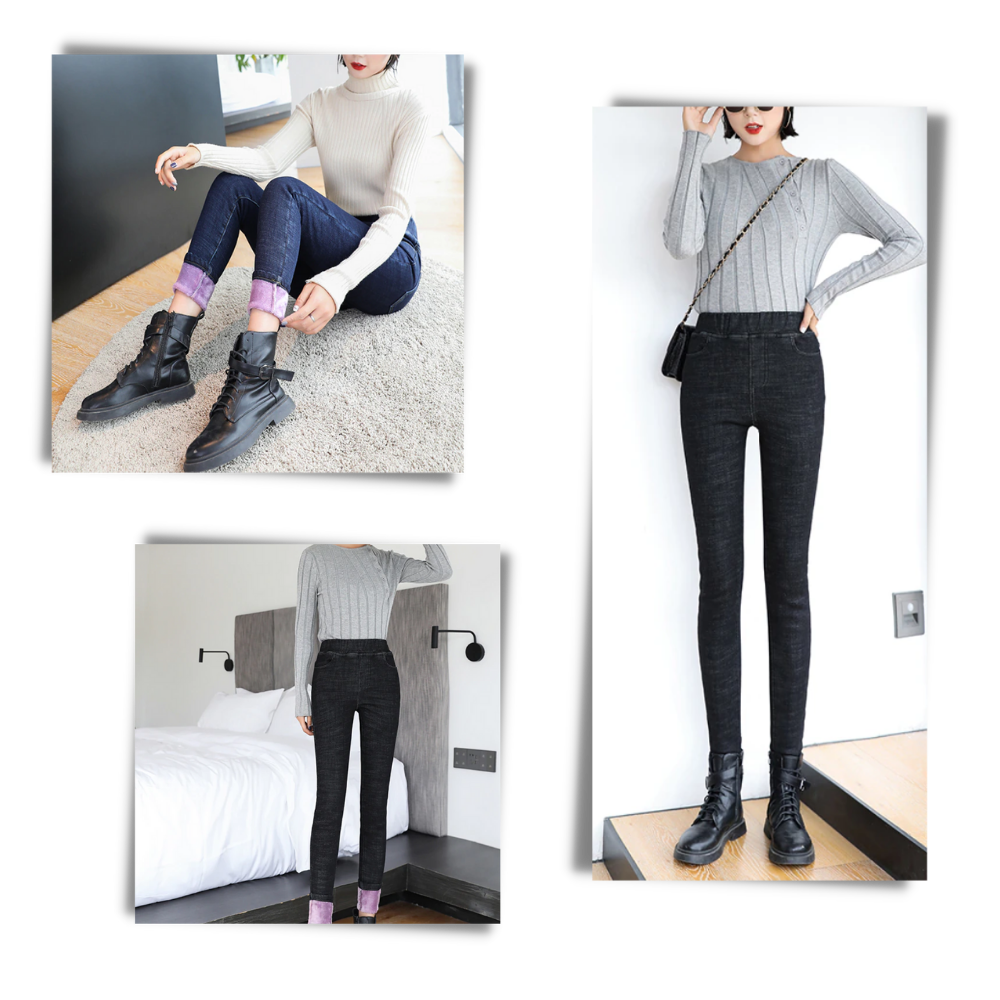 Kadın Termal Yumuşacık Jeggings - Ozerty