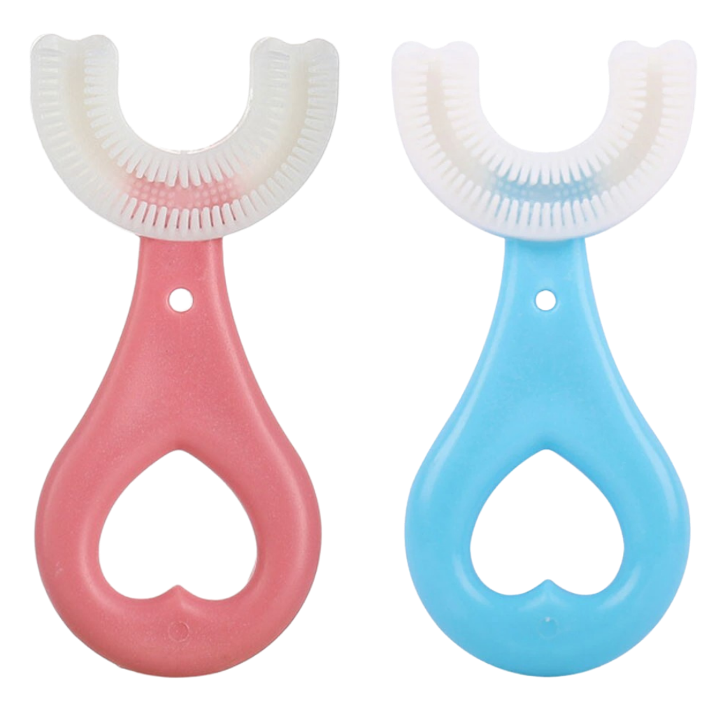 Çocuklar için U Şeklinde Diş Fırçası (2'li paket) -2-6 Yaş (2'li Paket) - Ozerty