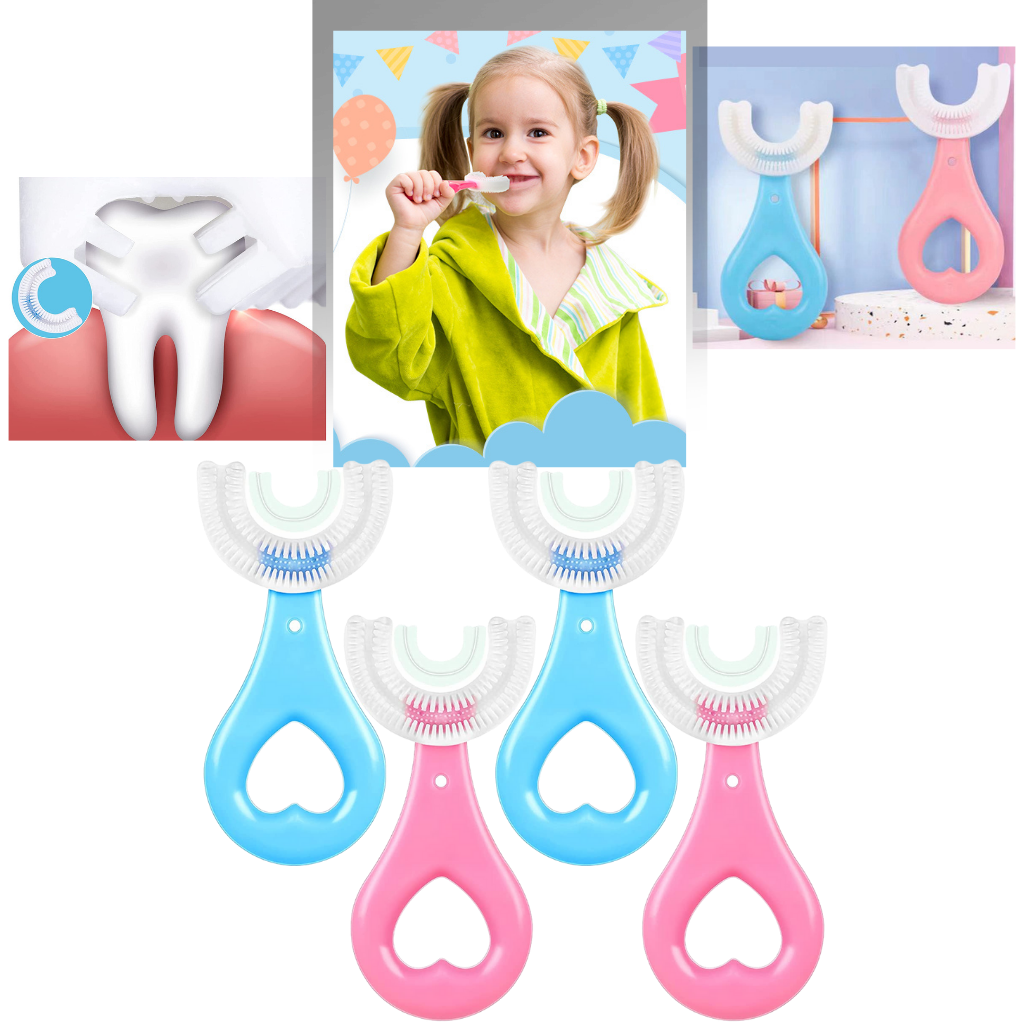 Çocuklar için U Şeklinde Diş Fırçası (2'li paket) - Ozerty