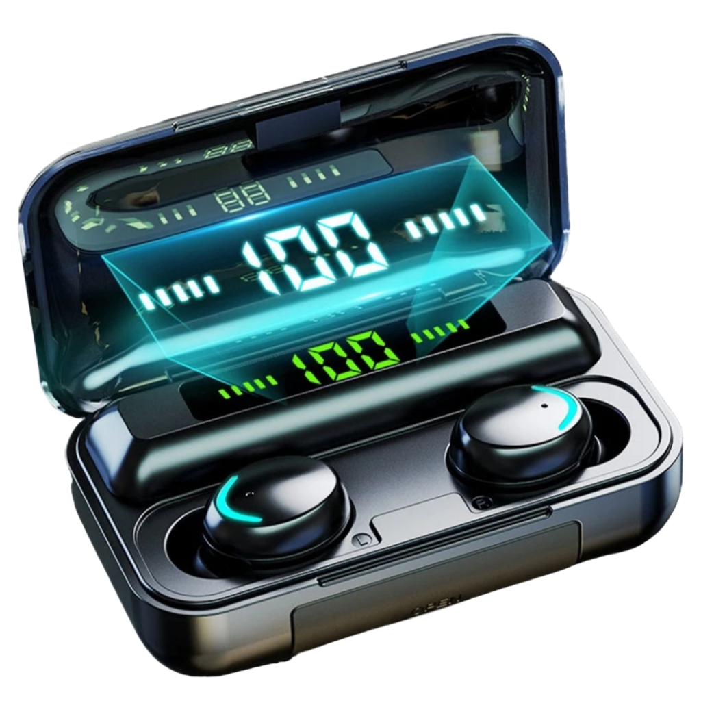 Şarjlı pil kutusuna sahip Bluetooth kulaklık - Ozerty