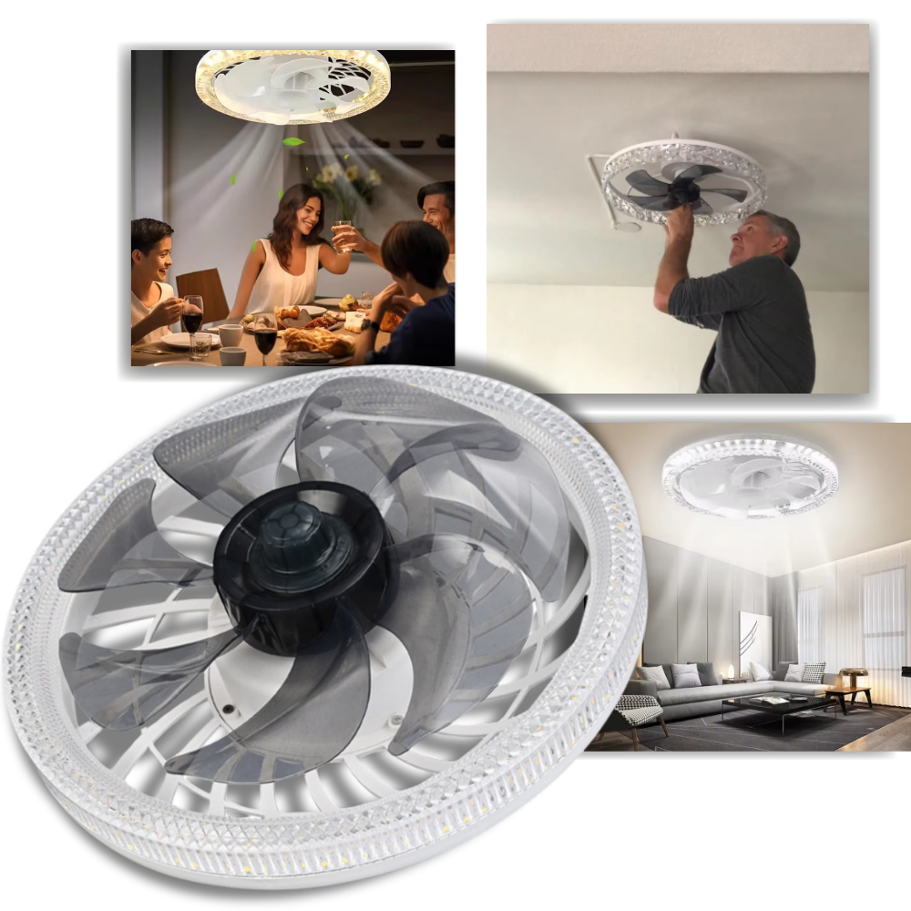 Işıklı ve Kumandalı Estetik Tavan Vantilatörü - Ozerty