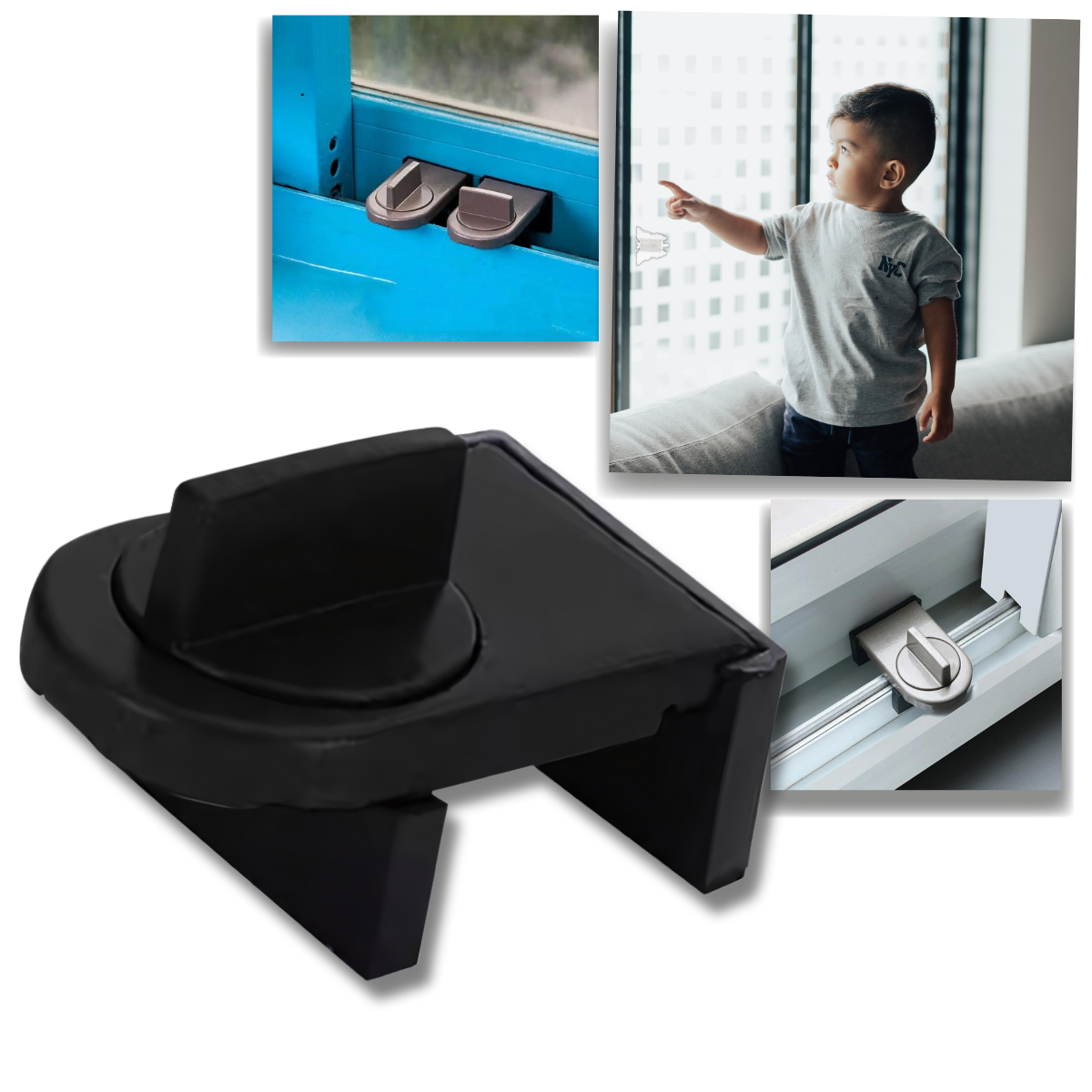 Hırsıza Karşı Korumalı Sürgülü Kapı Kilidi - Ozerty