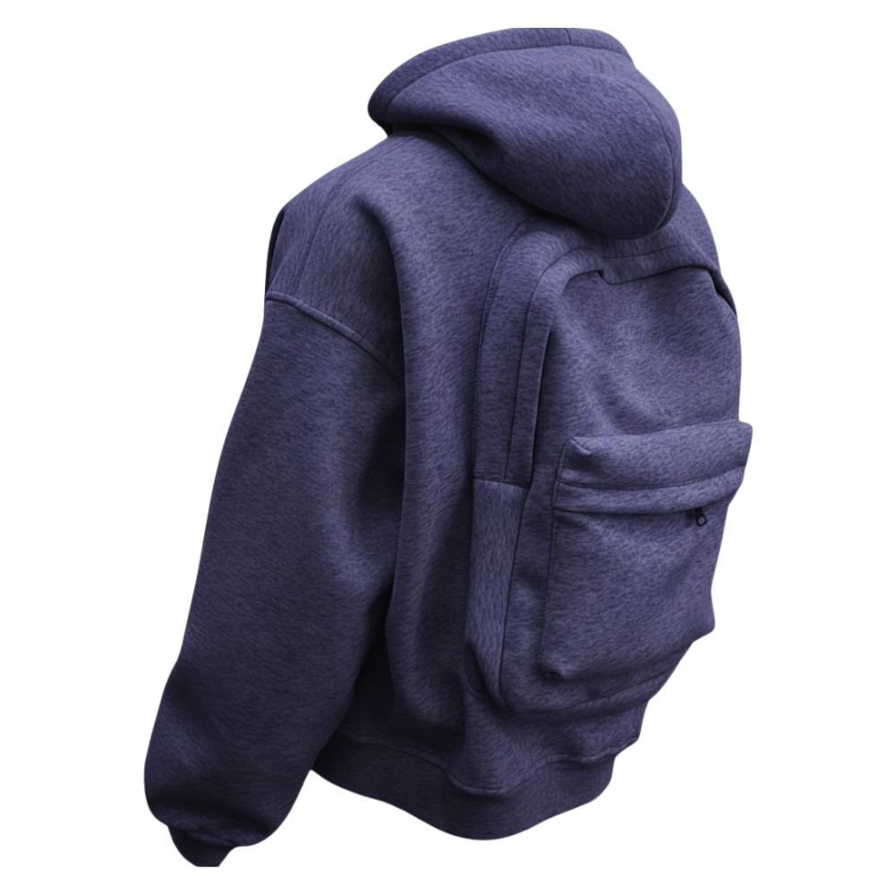 Taşıma Giysisi Kapüşonlu Sweatshirt -Beyaz - Ozerty