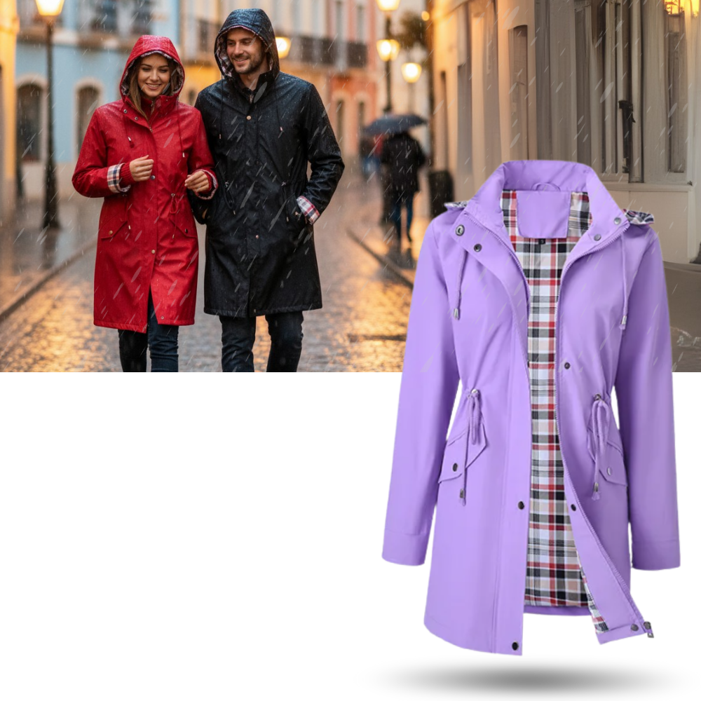 Şık Su Geçirmez Trençkot - Ozerty