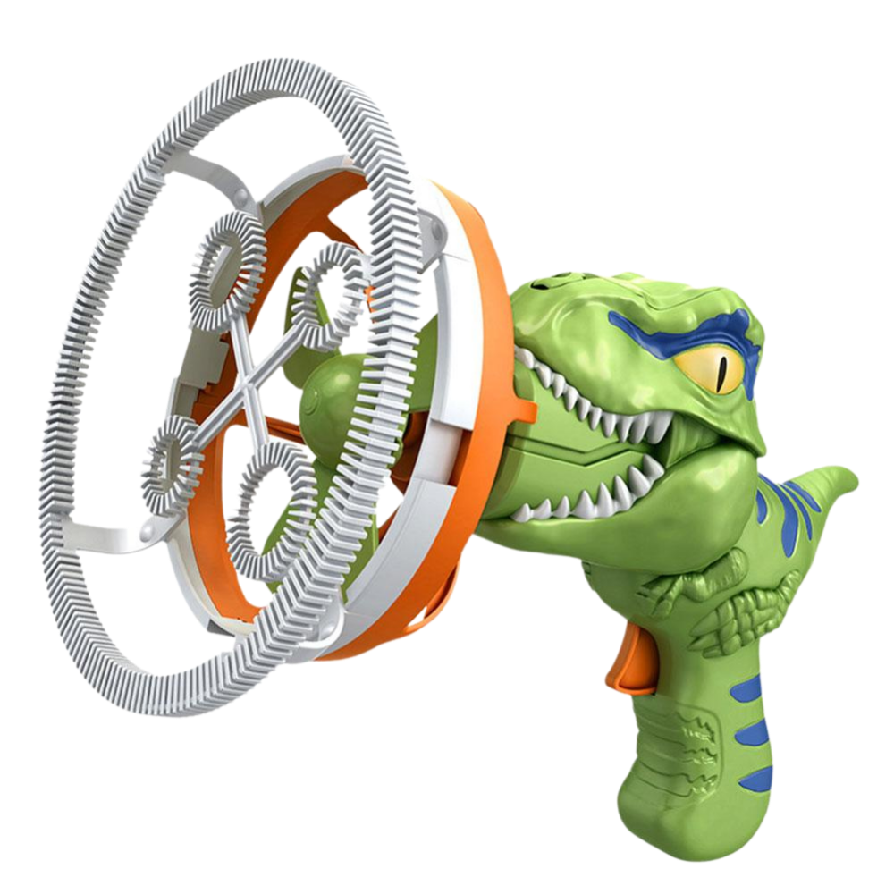 Renkli Dinozor Baloncuk Makinesi -Yeşil - Ozerty