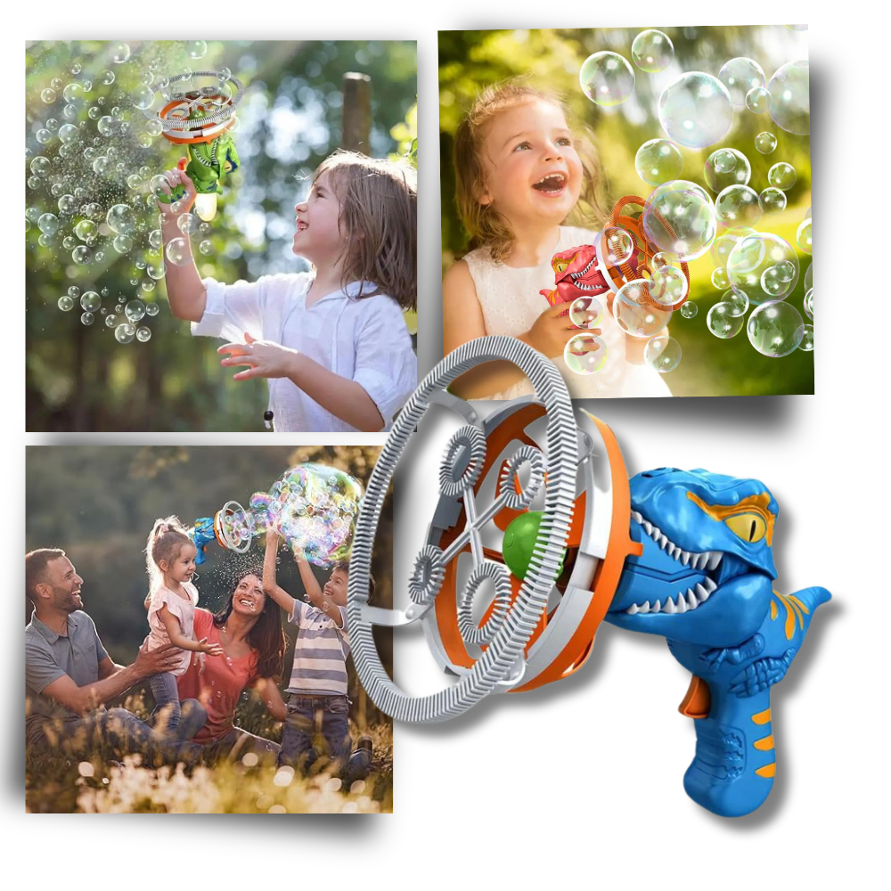 Renkli Dinozor Baloncuk Makinesi - Ozerty