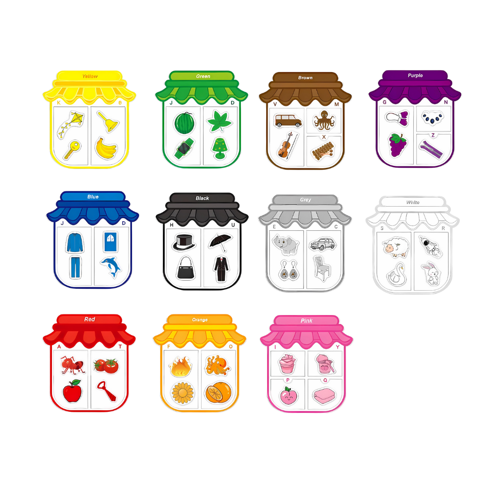 Renkli Eğitici Magnetler - Ozerty