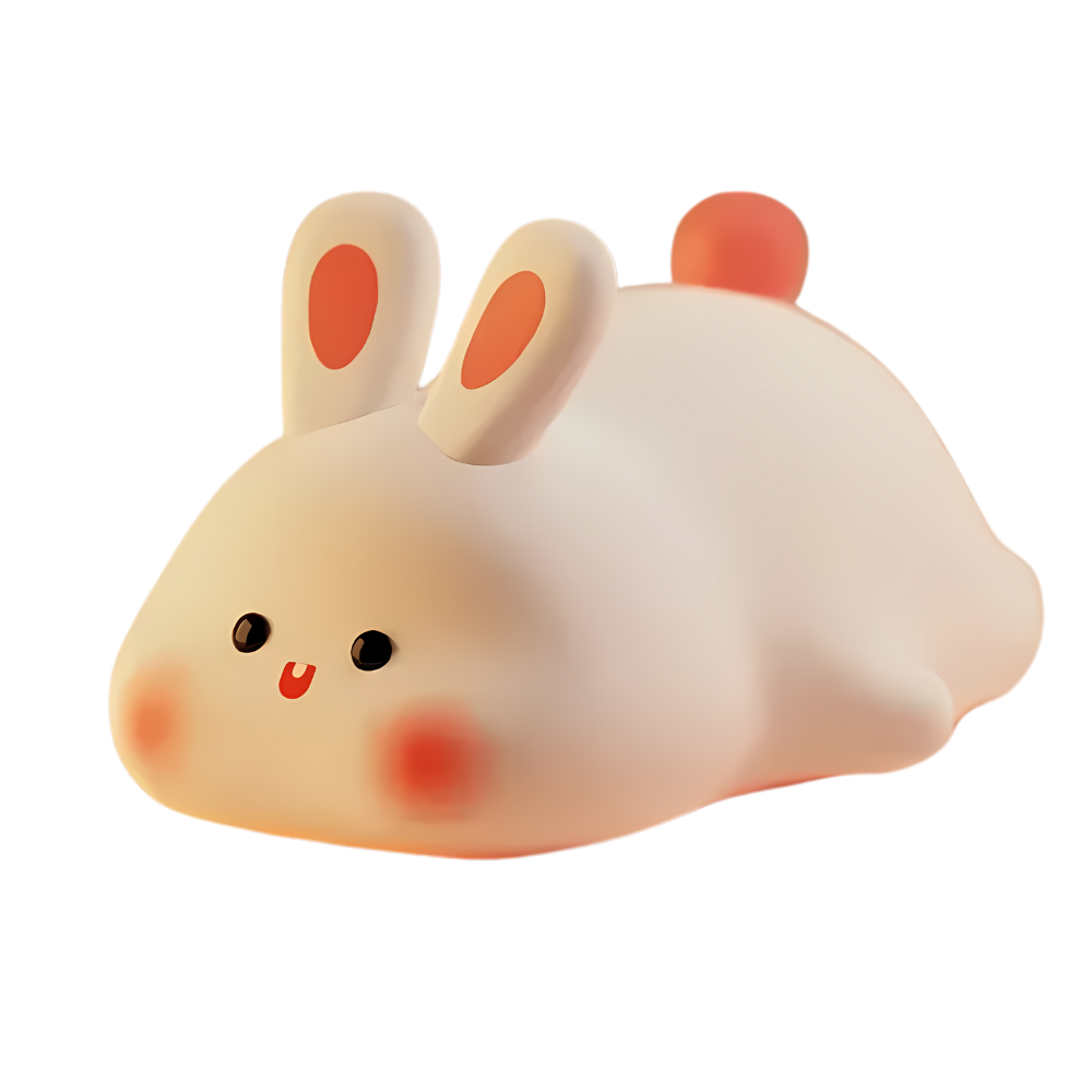 Rahat Sevimli Tavşan Gece Lambası - Ozerty