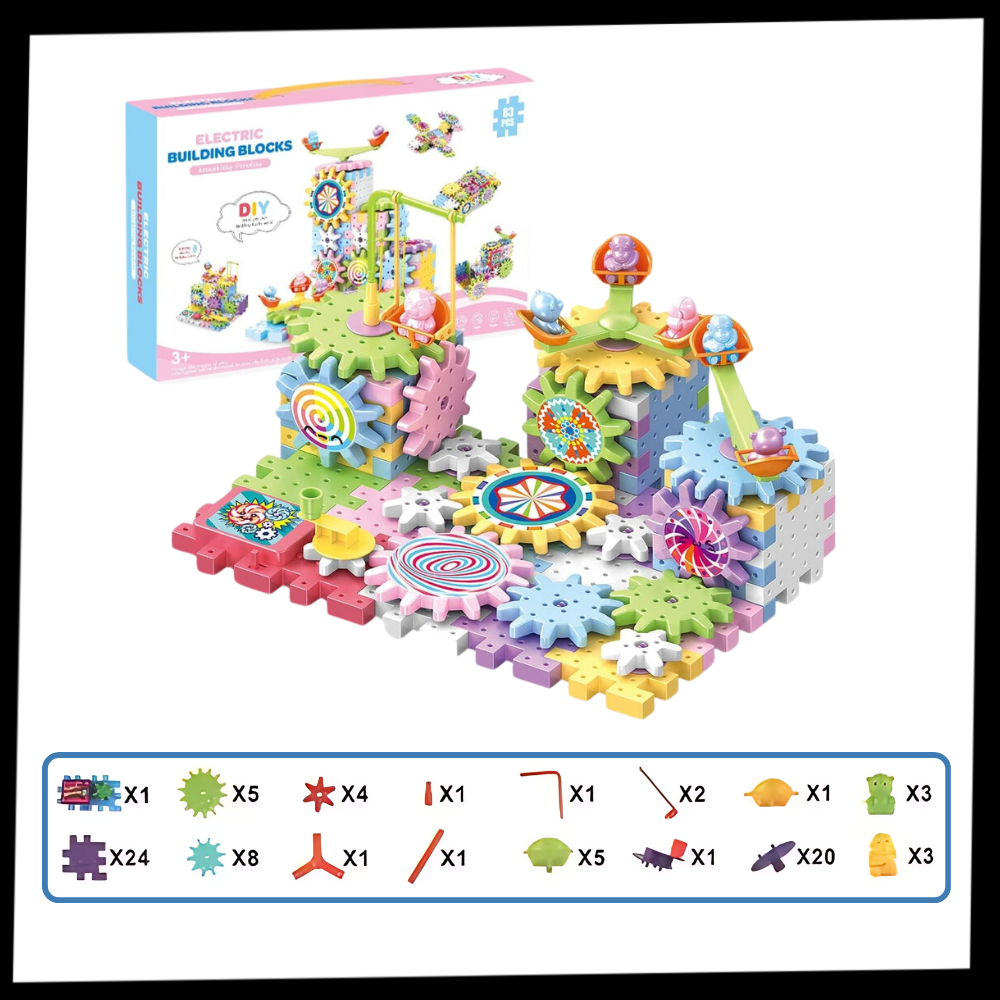 Çift Çalışma Eğitim Dişli Yapı Taşları - Ozerty