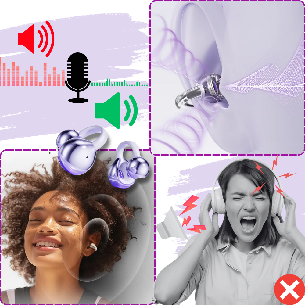 DualSync Clip Kulaklıklar - Ozerty