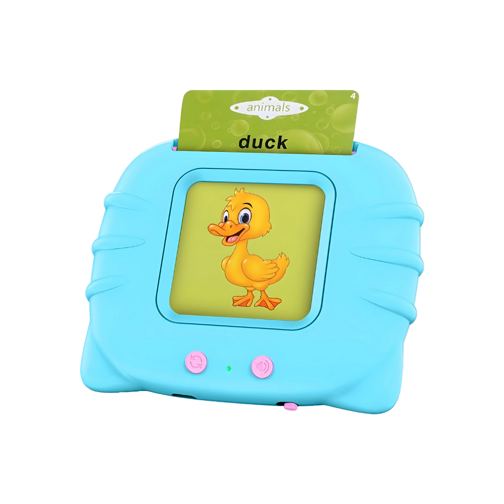 Eğitim Amaçlı Konuşan Flash Kartlar -Mavi - Ozerty