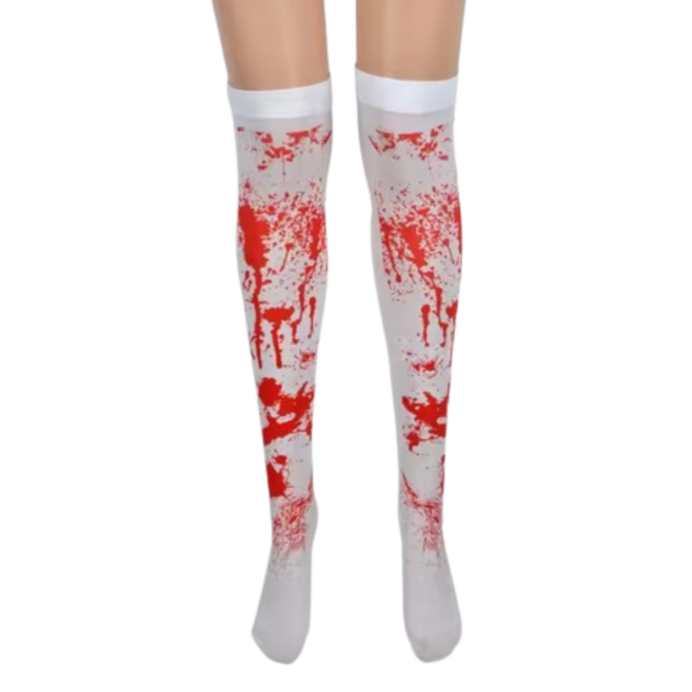 Festive Designs Cadılar Bayramı Kompresyon Çorapları -Bloody Mary - Ozerty