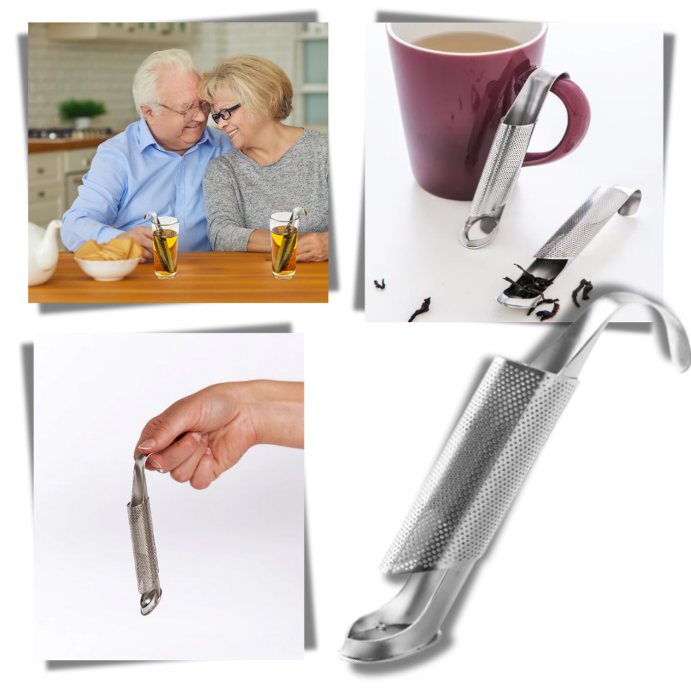 İnce Gözenekli Paslanmaz Çelik Çay Süzgeci - Ozerty