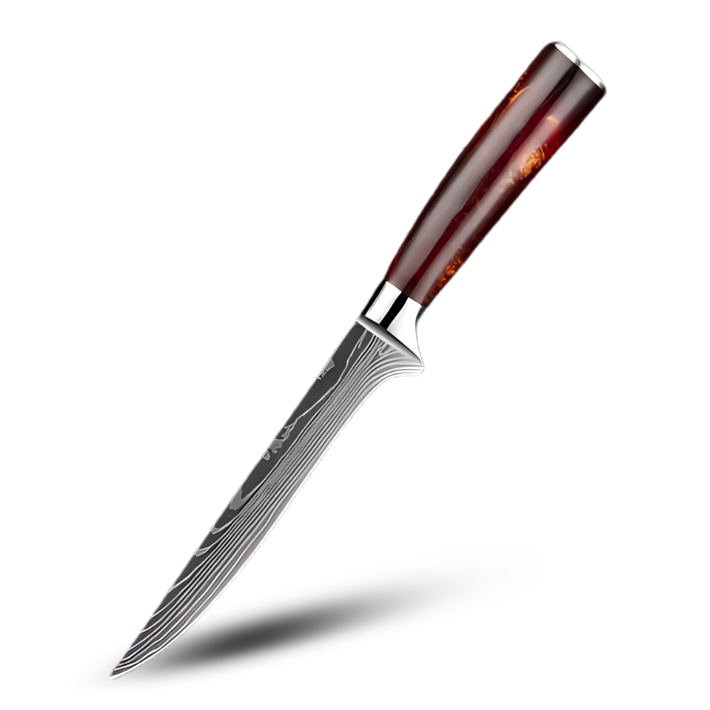 Fire Land Serisi Japon Bıçakları -Honesuki - Kemik Bıçağı 6 inç/15 cm - Ozerty