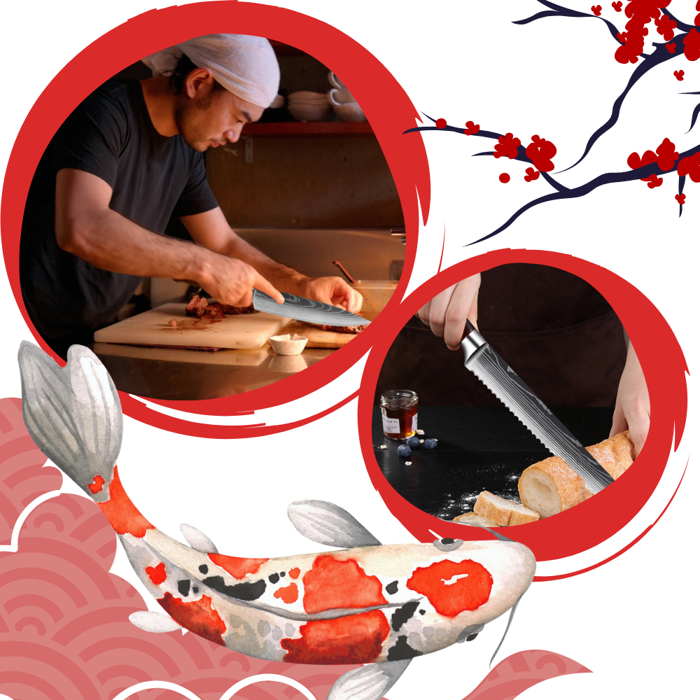 Fire Land Serisi Japon Bıçakları - Ozerty