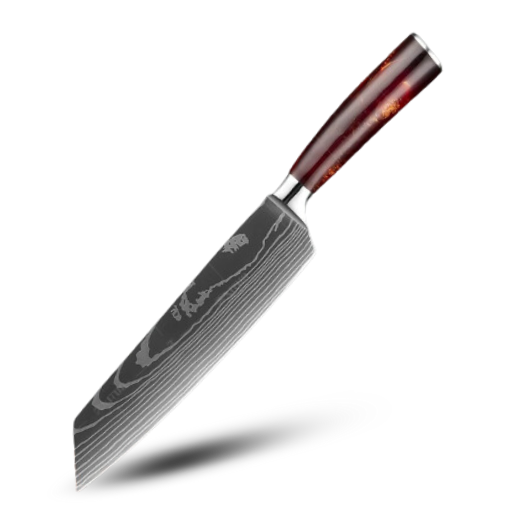 Fire Land Serisi Japon Bıçakları -Kiritsuke Bıçak - Şef Bıçağı 8 inç/20 cm - Ozerty