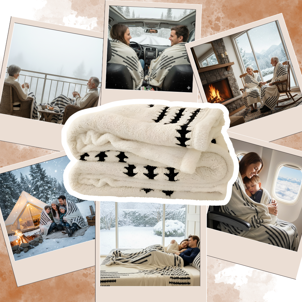 Kabarık Jakarlı Kış Battaniyesi - Ozerty