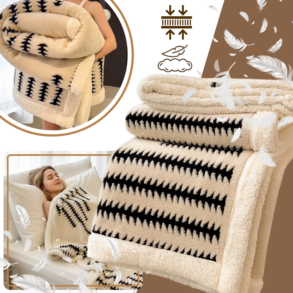 Kabarık Jakarlı Kış Battaniyesi - Ozerty