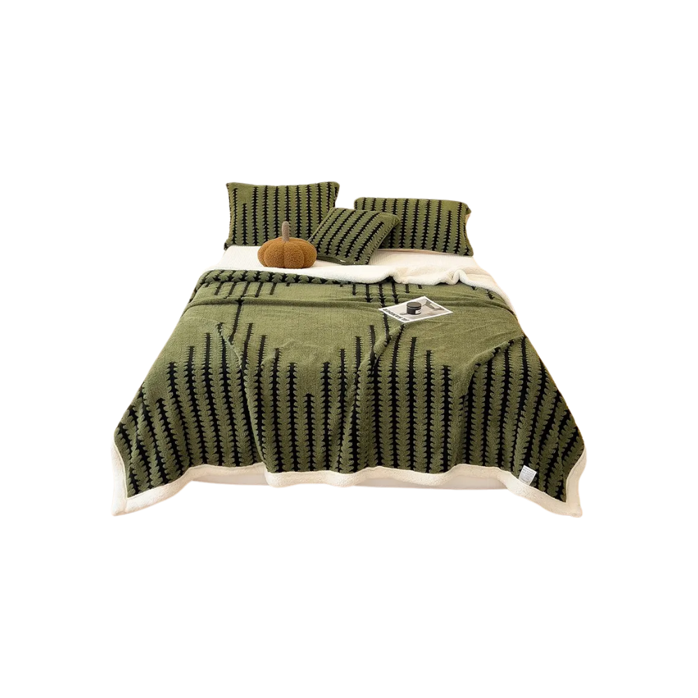 Kabarık Jakarlı Kış Battaniyesi