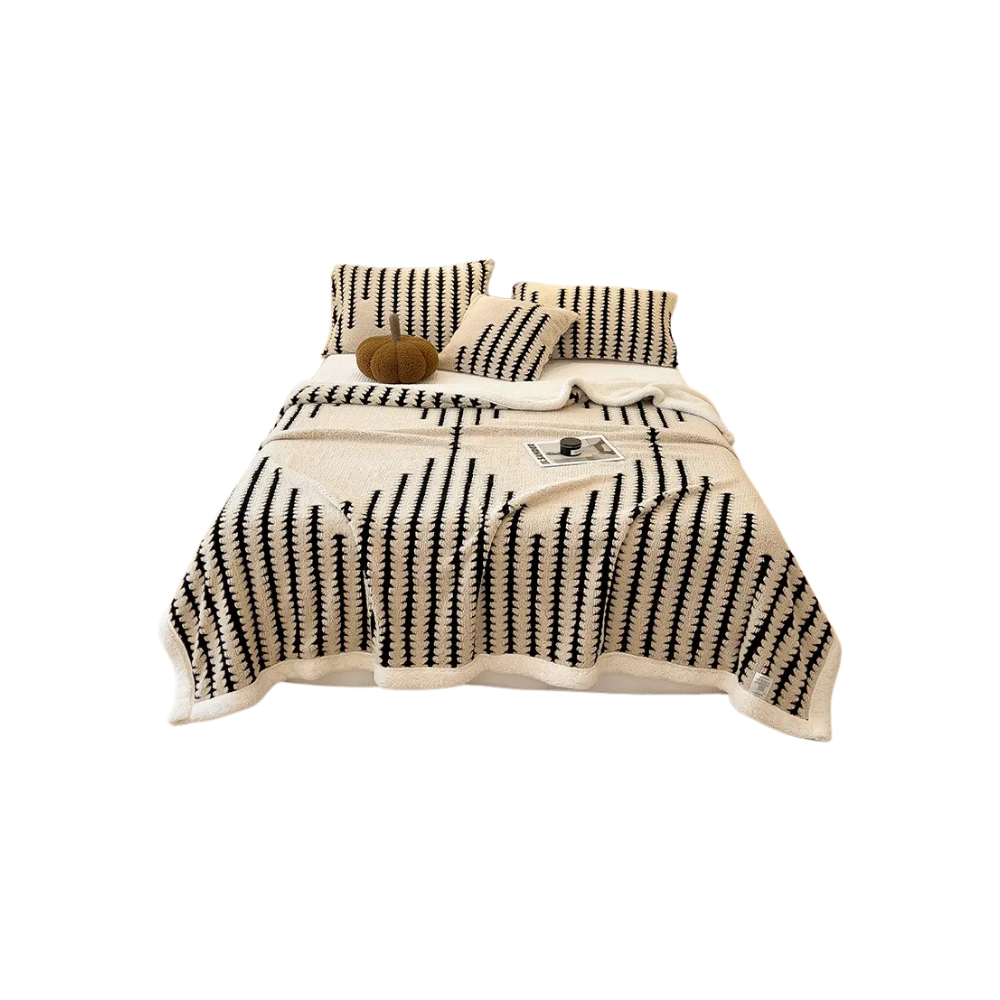 Kabarık Jakarlı Kış Battaniyesi