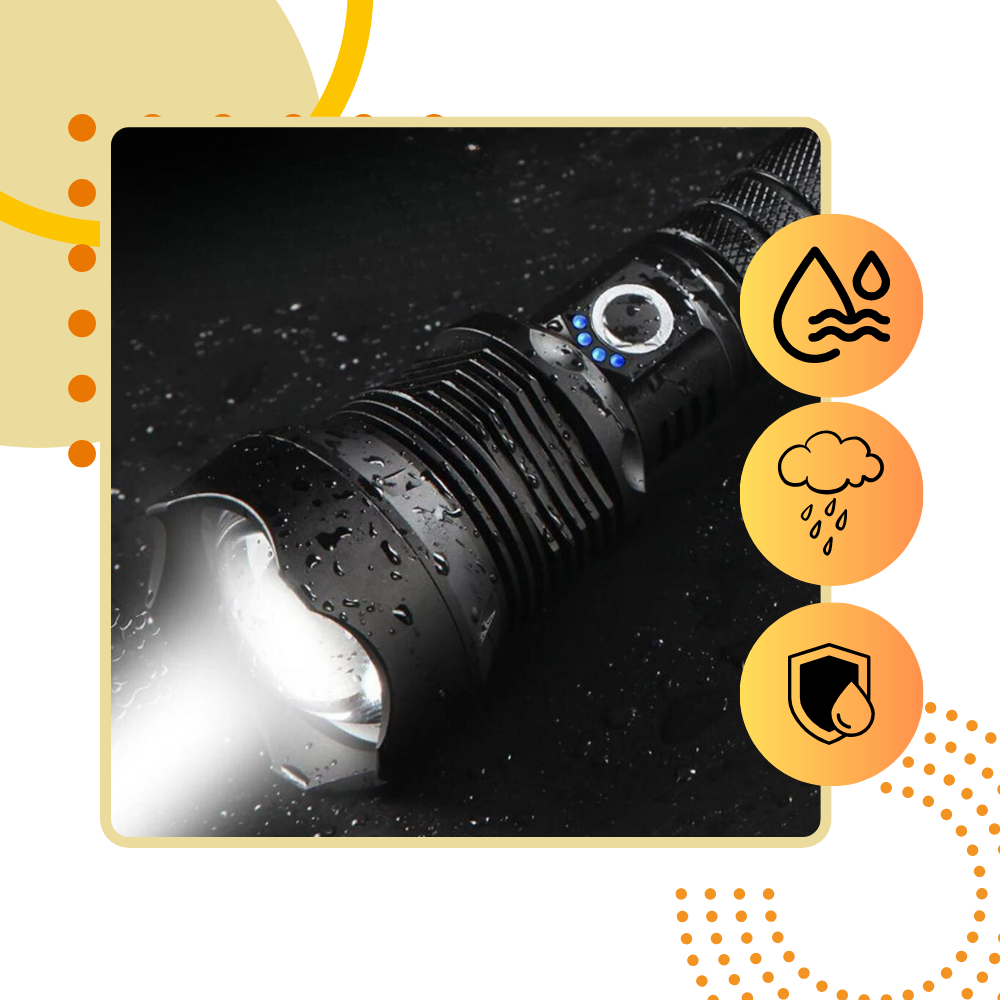 Yüksek Işınlı Şarj Edilebilir Led Fener - Ozerty