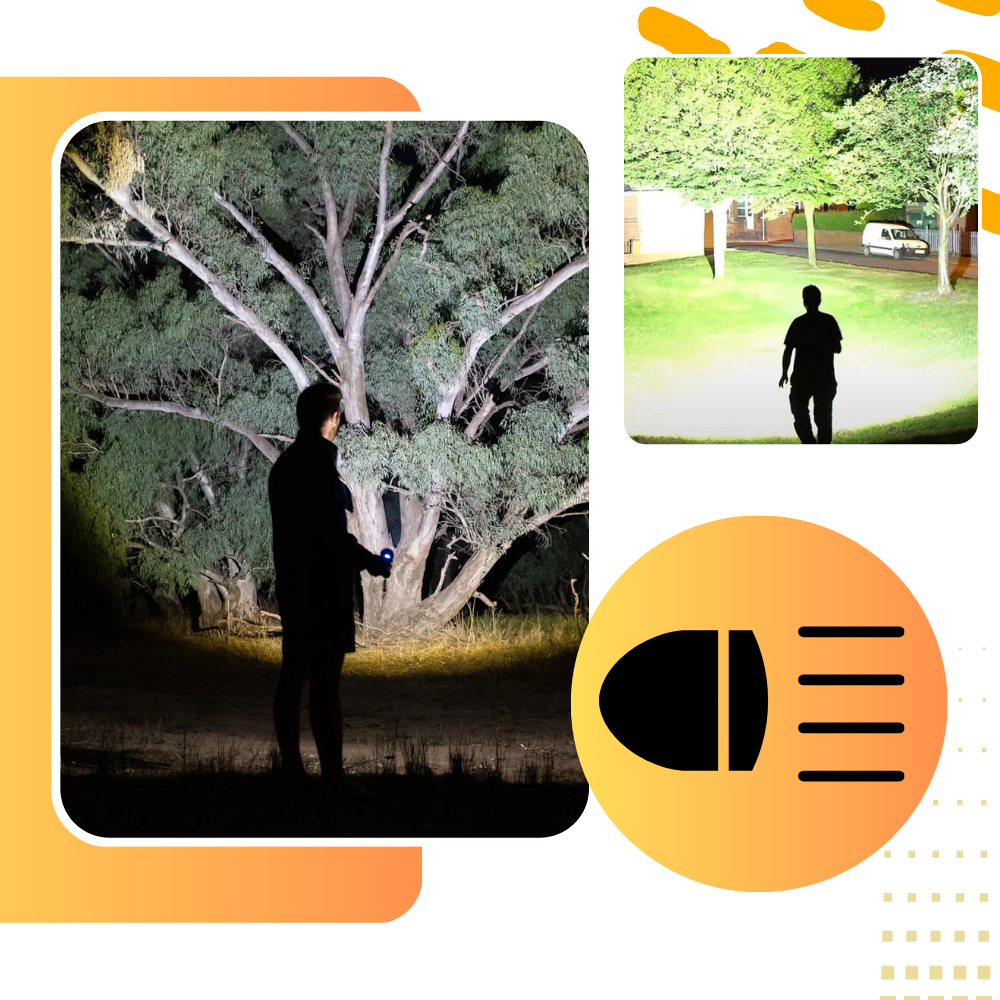 Yüksek Işınlı Şarj Edilebilir Led Fener - Ozerty