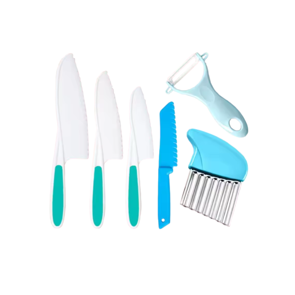 Çocuk Dostu Mutfak Seti Oyuncak -Blue - Ozerty