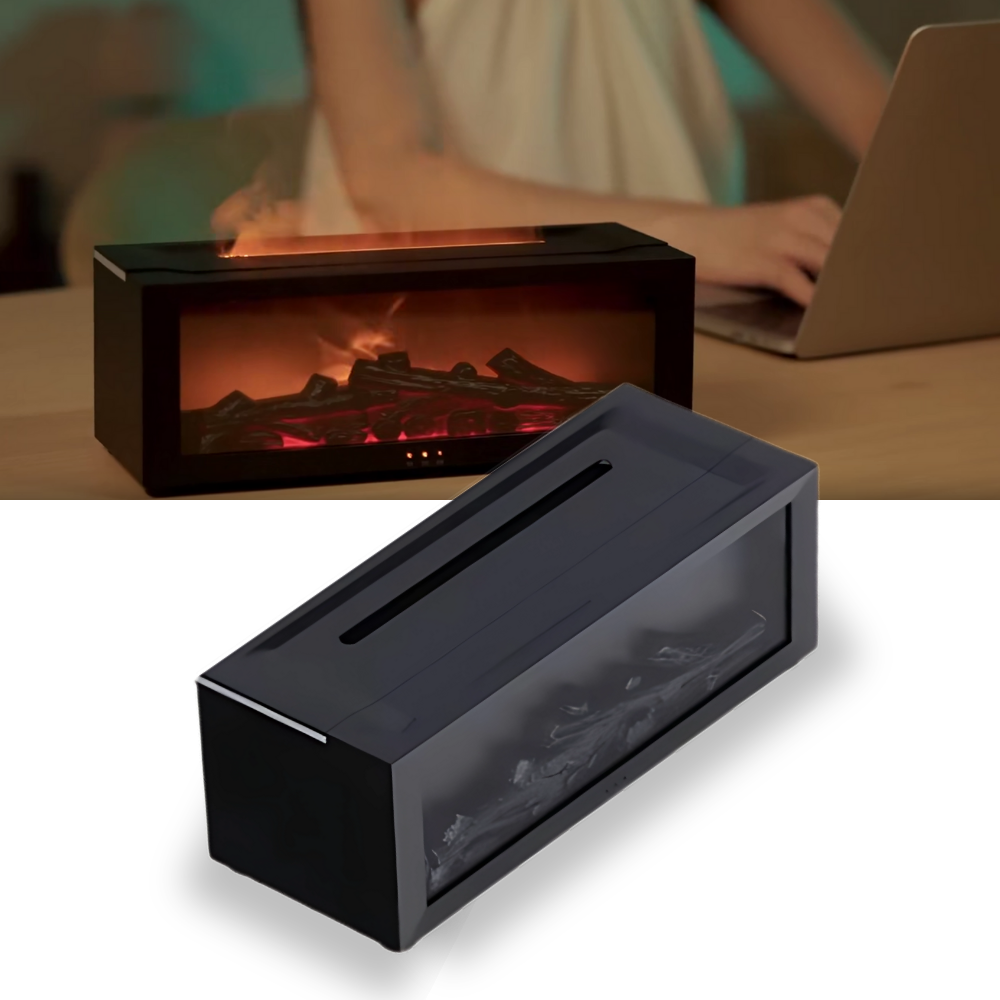 LED Şömine Simülasyonu Uçucu Yağ Difüzörü - Ozerty