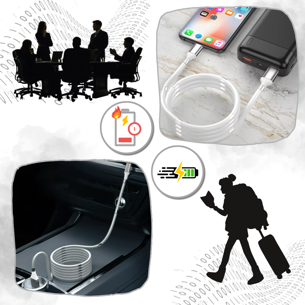 Manyetik Esnek USB Kablosu - Ozerty