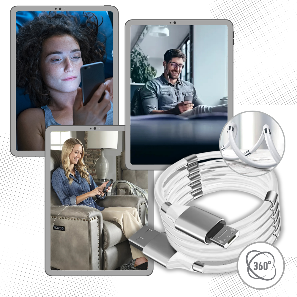 Manyetik Esnek USB Kablosu - Ozerty