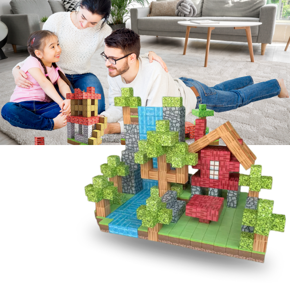 Montessoriden Esinlenen Manyetik Minecraft Blokları - Ozerty