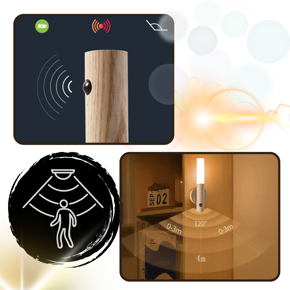 Hareket Sensörlü Şarj Edilebilir Lamba Torche - Ozerty